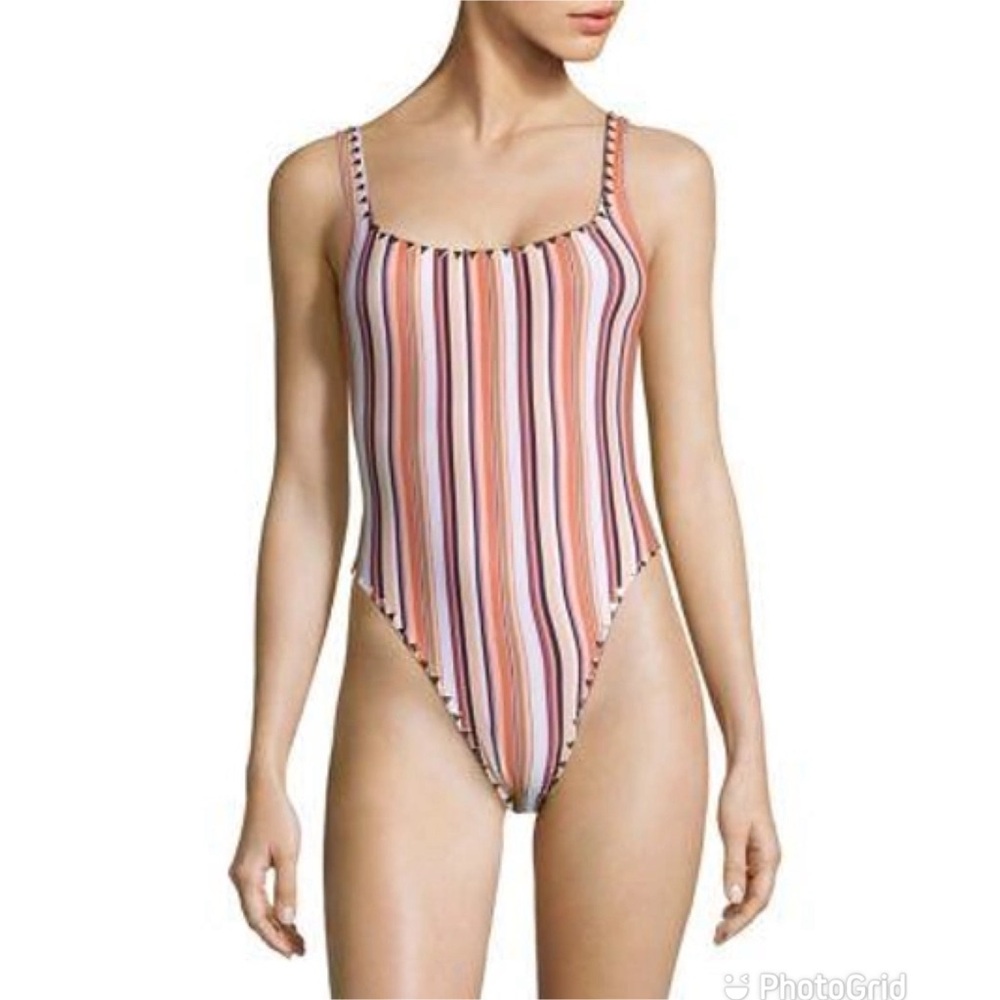 SAME Swim Los Angeles The Goddess Gold Studded Swimsuit